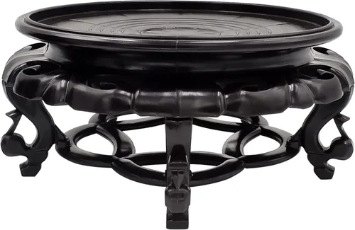 Vista 12 de fengshuisale Oriental Furniture - Soporte para pecera, base de jarrón estable para decoración del hogar (4.7 pulgadas)