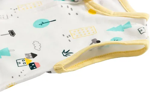 Vista 5 de Saco de dormir para bebé, saco de dormir de algodón sin mangas con pies, saco de dormir de 0.5 TOG para niños y niñas
