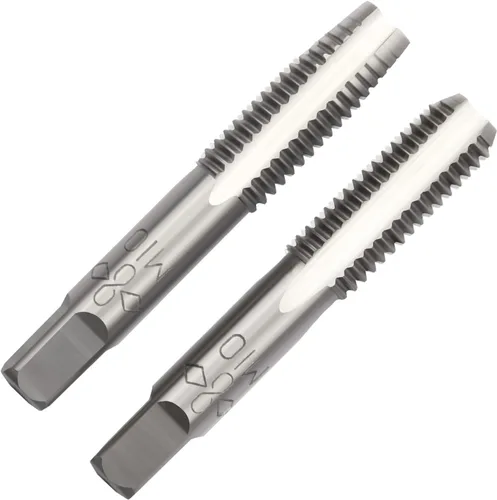 Vista 24 de M2 X 0.4 Mano métrica de grifo, mano derecha M2 X 0.016 in roscado mano grifo 1 par M2 X 0.4 Hand Tap 1Pair, Made of Alloy Tool Steel, Includes a