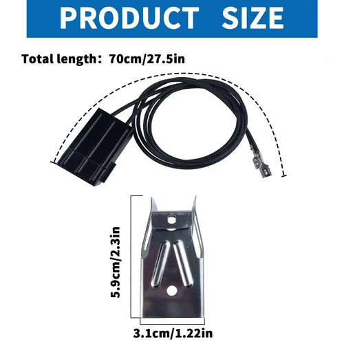 Vista 2 de WB2X8228 - Kit de receptáculo y cable de elemento, compatible con GE Hotpoint Electric Ranges de repuesto para estufas de estufa, bloque