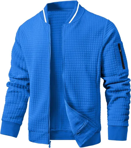 Vista 10 de Chaqueta casual para hombre, chaqueta ligera y abrigo universitario