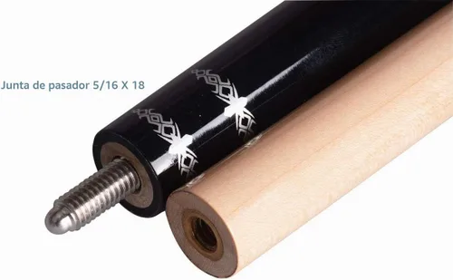 Vista 5 de Kit de palo de billar con punta de 13 mm y diseño ergonómico de 58 pulgadas, palo de arce canadiense con estuche duro