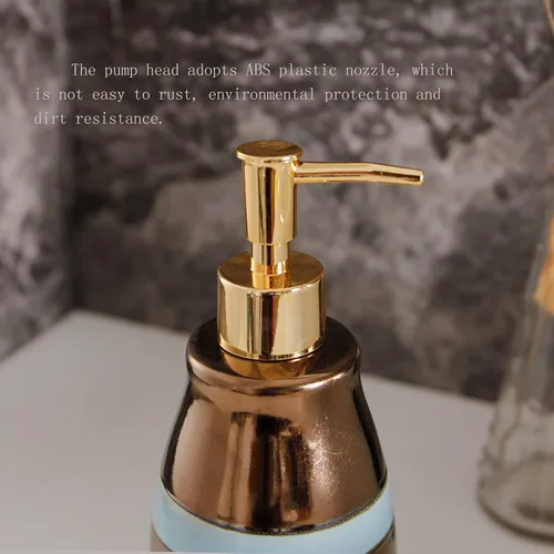 Vista 4 de Soap Dispenser Handsoaps Dispenser Nordic Retro Soap Dispenser Shampoo Lotion Bottle Push-type Ceramic Soap Dispenser Shower Gel Dispenser Can Be