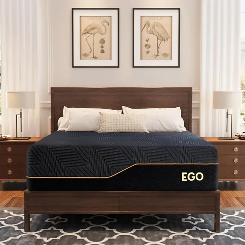 Vista 15 de EGOHOME - Colchón de espuma viscoelástica individual de 10 pulgadas para dolor de espalda, cama de gel de cobre refrescante en una caja, espuma