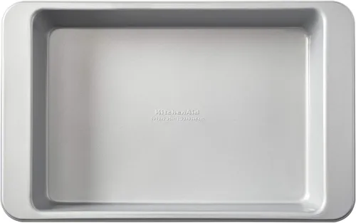 Vista 7 de KitchenAid Molde antiadherente de acero aluminizado, apto para lavavajillas, agave, 9 x 13 pulgadas