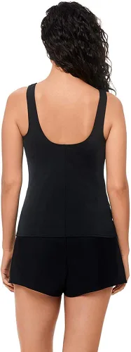 Vista 3 de Reebok Traje de baño deportivo de moda para mujer cuello alto tankini