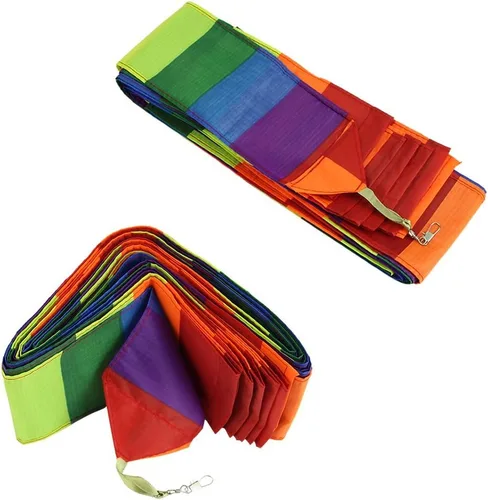 Vista 6 de Super Nylon Stunt Tail Rainbow Accesorio Niños Juguete