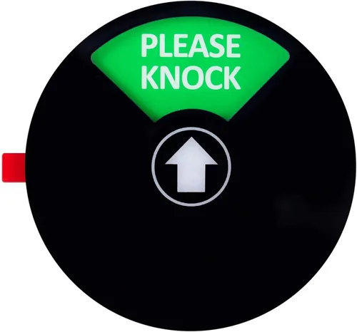 Vista 8 de Kichwit Letrero de privacidad para puerta de oficina, 5 pulgadas, negro