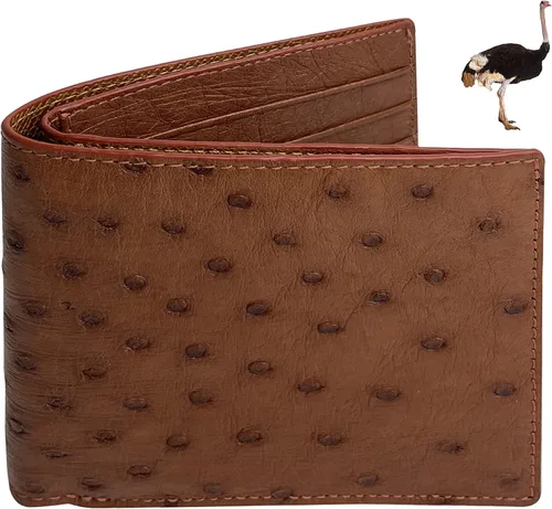 Vista 28 de HATA Billetera de piel plegable de cocodrilo para hombre, con bloqueo RFID, hecha a mano para papá, marido, hijo, profesor