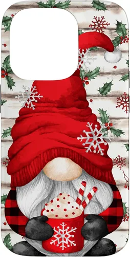 Vista 17 de Cute Christmas Gnome for Women with Hot Cocoa Mug for Xmas Case for iPhone 17