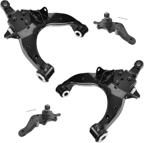 Vista 56 de TRQ Brazo de control superior e inferior del lado del conductor y del pasajero con juego de rótulas compatible con Chevrolet GMC 89-02