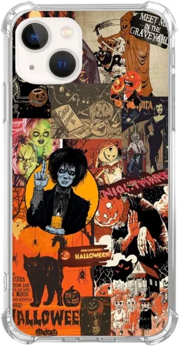 Vista 7 de Funda de teléfono con collage de invierno para iPhone 14, funda de collage de Navidad para niñas, mujeres y hombres, funda única de TPU de moda