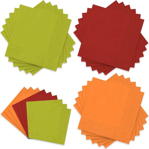 Vista 20 de Whaline Paquete de 150 Servilletas de Papel Azules de 6.5 x 6.5 Pulgadas, 3 Colores, Servilletas de Almuerzo con Temática Azul, Servilletas de Papel