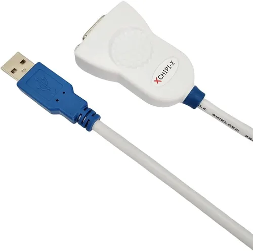 Vista 2 de Cable adaptador USB a RS232 CHIPI-X10 con chip FT232R USB a DB9 Serial Cable para Windows 11,10, 8, 7, Vista, XP, Linux y Mac OS (10CM)