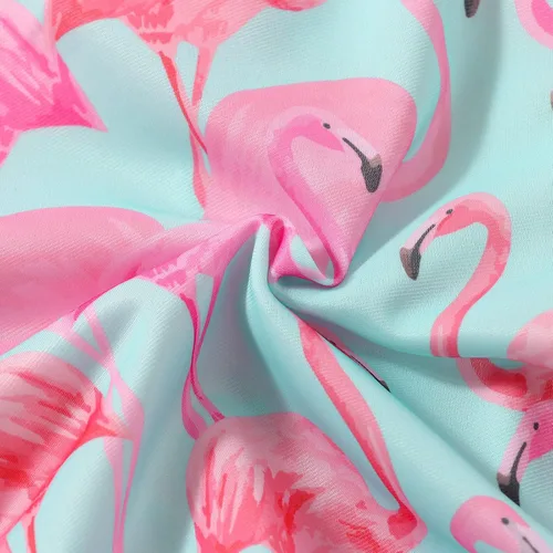 Vista 9 de Traje de baño de una pieza con cremallera de manga larga para bebé niña con gorro