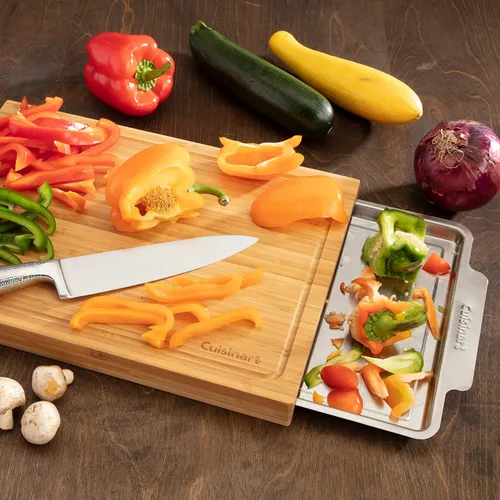 Vista 4 de Cuisinart CPK-4884 Tabla de cortar de bambú con bandeja oculta