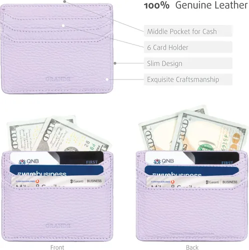Vista 3 de Grande -3633 Estuches para tarjetas, Lila, Minimalista