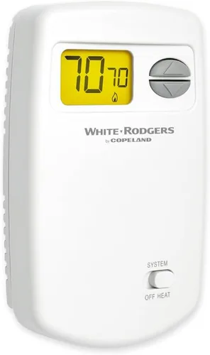 Vista 3 de Termostatos Emerson 1E78-140 Termostato no programable solo para calefacción para sistemas de una sola etapa, Blanco