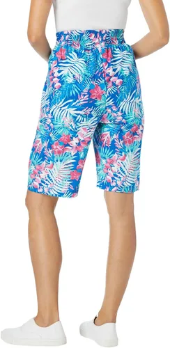 Vista 3 de Woman Within Pantalón corto de punto para mujer de talla grande, Multi