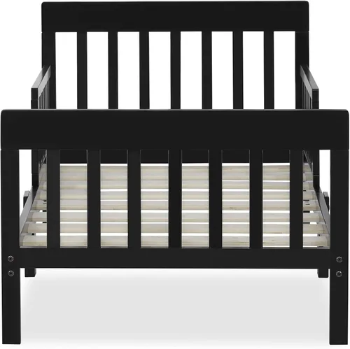 Vista 2 de Dream On Me Finn - Cama para niños pequeños, color negro, con certificado Greenguard Gold y JPMA, acabados no tóxicos, hecha de madera de pino
