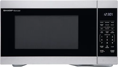 Vista 14 de Horno de microondas SHARP para mostrador con bandeja giratoria extraíble de 12.4", 1000 vatios, 1.1 pies cúbicos, color negro