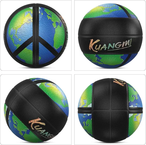 Vista 7 de Kuangmi Love Lucky Series Baloncesto, tamaño oficial 7 (29.5 pulgadas), edición limitada