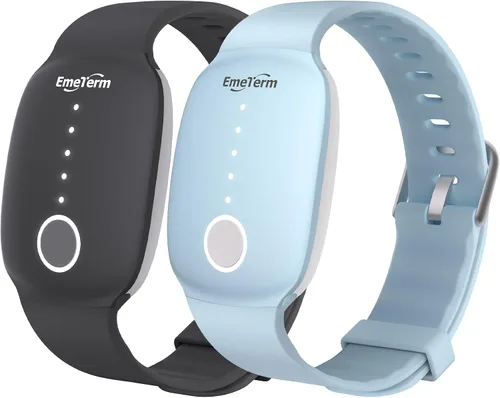 Vista 11 de EmeTerm Moda, aprobado por la FDA, estimulador de electrodos para aliviar las náuseas, las náuseas matutinas, el mareo por movimiento, el viaje