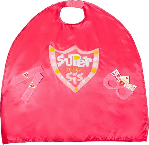 Vista 14 de C.R. Gibson Pink 'Big Sister' Superhero Cape Children's Costume, 3pc, 22'' L
