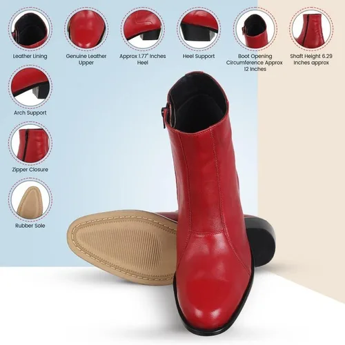 Vista 3 de LIBERTYZENO Botas de vestir retro de tobillo alto para hombre con estampado de serpiente y cuero liso para Navidad