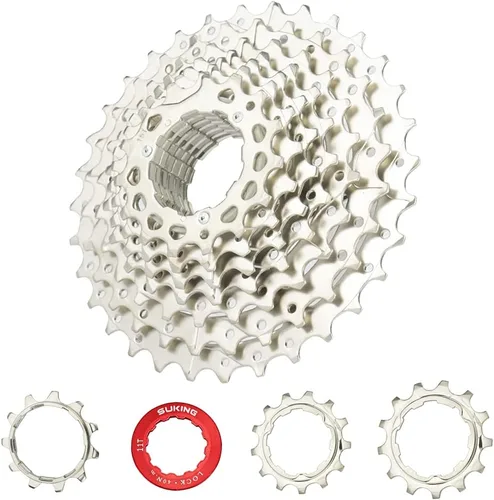 Vista 11 de CYSKY Casete de 11 velocidades 11-25T/11-28T/11-32T/11-36T/11-40T/11-42T/11-46T/11-50T/11-52T Compatible con Shimano/Sunrace/Sram Bike Freewheel