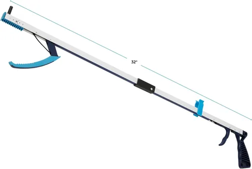 Vista 2 de Luxet Grabber Reacher Tool - Palo de recogida de 32 pulgadas, agarre fuerte, punta magnética, agarrador de basura para ancianos, agarrador