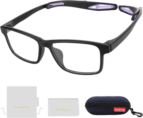 Vista 9 de SooGree Gafas de racquetball, gafas deportivas, gafas de seguridad para pickleball baloncesto fútbol gafas anti absorción de golpes