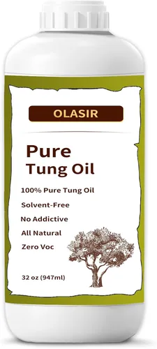 Vista 8 de Aceite de Tung puro 100% natural de 1 galón para acabado de madera