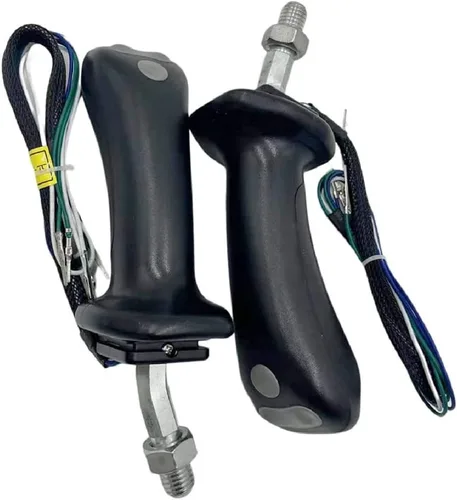 Vista 2 de 1 par de manijas de joystick con 3 botones para excavadora REXROTH