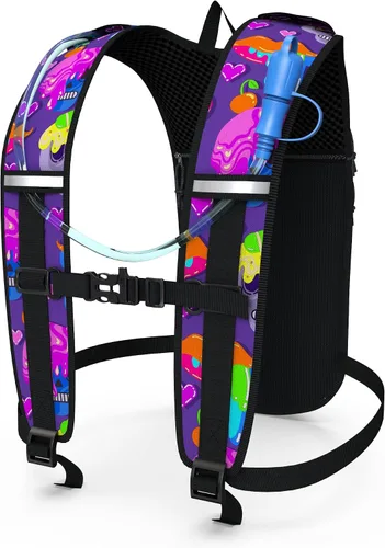 Vista 4 de Mochila de hidratación ligera – Bolsa de 2 litros incluida – Ideal para festivales, mochileros, senderismo, ciclismo de montaña, actividades al aire