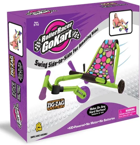 Vista 2 de Go Kart, balanceo de lado a lado para un paseo increíble, alimentado por movimiento en zig-zag, se monta en cualquier superficie dura