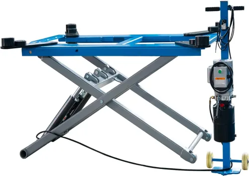 Vista 5 de 6200 lbs 220V Elevador de tijera automotriz hidráulico de elevación móvil con reemplazo de piezas de 12 meses