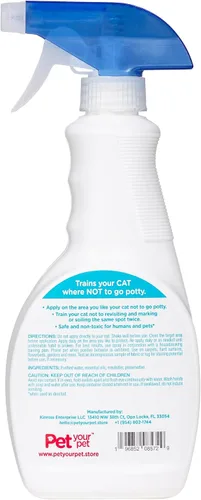 Vista 6 de Spray de entrenamiento para orinal para gatos, sin orina ni caca, 16 onzas líquidas