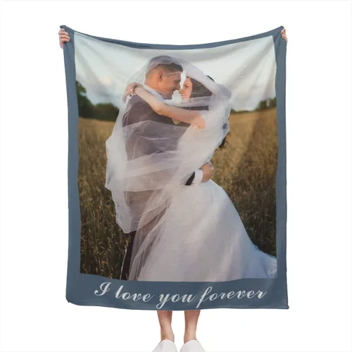Vista 2 de Las mantas personalizadas con imágenes de collage son una manta personalizada para niños, adultos, familia, recuerdo, 35.4 x 27.6 pulgadas