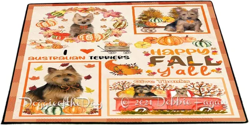 Vista 9 de Doggie of the Day Australian Terrier Dogs Floor Mat - 4th of July Independence Day - Best Dog Doormat - Protector Decor - Unique Portrait Art