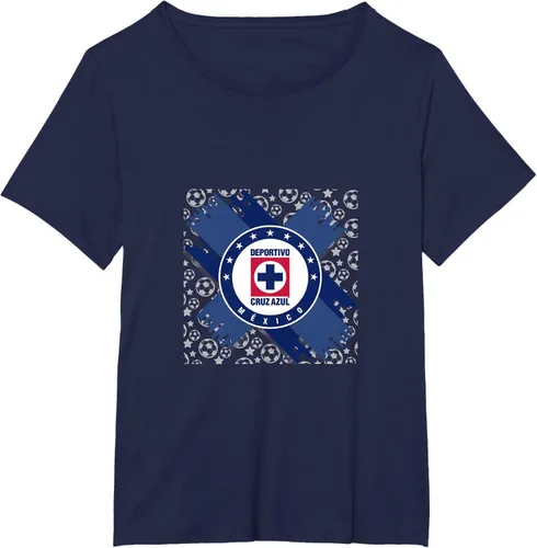 Vista 10 de Camiseta con logotipo de CAZ, Azul / Patchwork, S