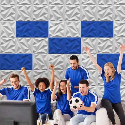 Vista 8 de Art3dwallpanels Paquete de 20 paneles acústicos insonorizados, paneles de pared acústicos amortiguadores de sonido, paneles de pared 3D, paneles