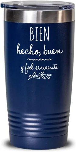 Vista 12 de Regalos católica cristianas vaso en espanol con versículos de la biblia para padres bien hecho