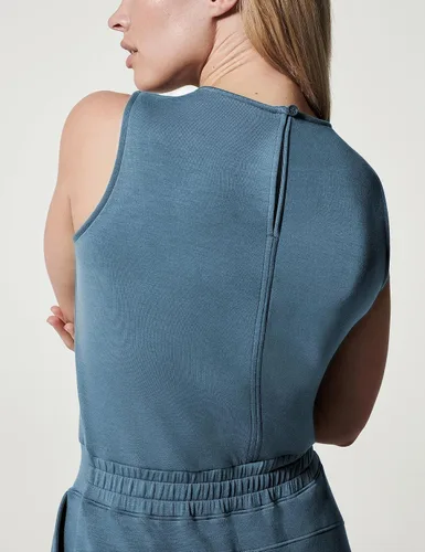Vista 5 de Klamay Air Essentials - Overol casual de verano para mujer, sin mangas, pierna ancha, con vuelo