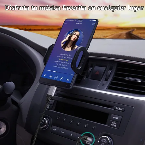 Vista 6 de Aux a USB C, paquete de 2 cables USB C a conector auxiliar de audio de 3.28 pies a 0.138 in, cable estéreo para automóvil compatible con iPhone 16