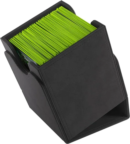 Vista 5 de Caja de almacenamiento de cartas GameGenic – Caja de cubierta: Squire XL Negro 100CT – Duradera y resistente para TCG, OCG, almacenamiento de cartas