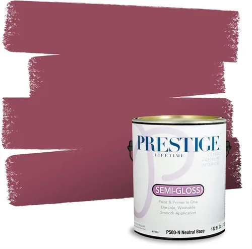 Vista 75 de Prestige Paints - Pintura exterior e imprimación en uno, 1 galón, plano, E500-P-A011GP