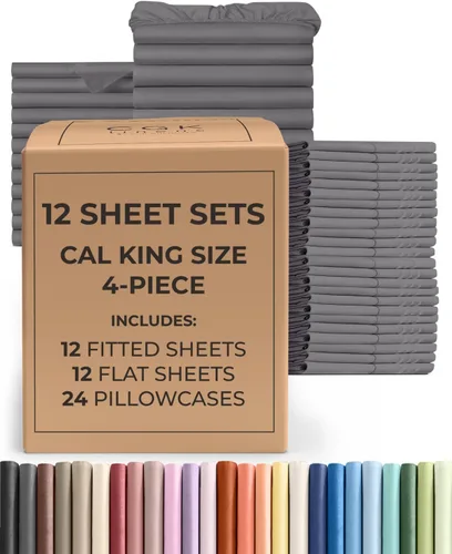 Vista 305 de Pack of 2, Twin Size 3 Piece Sheet Set - Breathable & Cooling - White