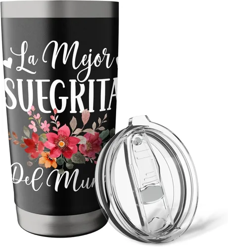 Vista 5 de La Mejor Suegrita Del Mundo - Vaso aislado de acero inoxidable para suegra española