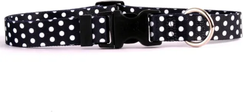 Vista 19 de Collar de diseño amarillo estándar para perro, pequeño, s, Marrón Lunares de Navidad